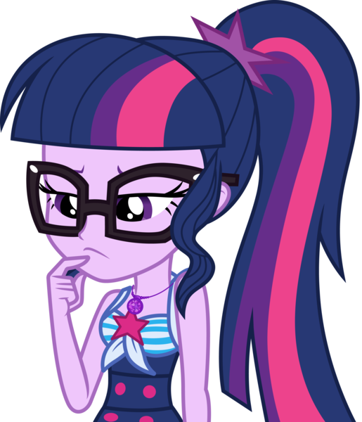 Size: 3000x3492 | Tagged: safe, artist:cloudy glow, derpibooru import, sci-twi, twilight sparkle, equestria girls, equestria girls series, friendship math, clothes, image, png, sci-twi swimsuit, simple background, solo, swimsuit, transparent background, vector