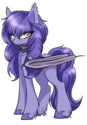 Size: 1280x1828 | Tagged: safe, alternate version, artist:asklevee, derpibooru import, oc, oc:amelia valkyria, unofficial characters only, bat pony, pony, ask the lunar general, female, image, mare, png, simple background, solo, transparent background