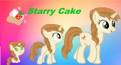 Size: 1742x940 | Tagged: safe, artist:starryc94, derpibooru import, oc, oc:starry cake, pony, unicorn, age progression, baby, baby pony, base used, blank flank, cutie mark, female, filly, foal, image, mare, older, parent:cinnamon chai, parent:donut joe, png, solo, younger