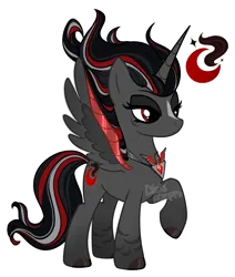 Size: 2334x2754 | Tagged: safe, artist:dixieadopts, derpibooru import, oc, oc:crimson storm, alicorn, pony, female, image, mare, png, rule 63, simple background, solo, transparent background