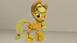 Size: 3840x2160 | Tagged: safe, artist:electricrodent, derpibooru import, applejack, earth pony, reverse satyr, 3d, 4k, barefoot, barely foot fetish, cursed image, feet, female, high res, image, png, source filmmaker, toes