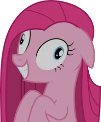 Size: 6000x7276 | Tagged: safe, artist:twilirity, derpibooru import, pinkie pie, pony, .svg available, absurd resolution, contemplating insanity, floppy ears, image, pinkamena diane pie, png, simple background, solo, transparent background, vector