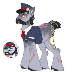 Size: 1000x1000 | Tagged: safe, artist:kazmuun, derpibooru import, all aboard, pony, image, png, scar, simple background, solo, transparent background