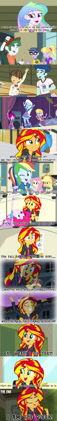 Size: 1000x7282 | Tagged: safe, derpibooru import, sunset shimmer, equestria girls, alternate ending, canterlot high, comic, fall formal, image, karma, karma houdini, png, popular, popular queen