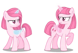 Size: 775x527 | Tagged: safe, artist:muhammad yunus, artist:tersisa, derpibooru import, oc, oc:annisa the good pony, oc:annisa trihapsari, unofficial characters only, alicorn, earth pony, pony, angry, base used, cousins, duo, duo female, female, image, magic, mare, png, shadow, siblings, simple background, transparent background, twins, unamused