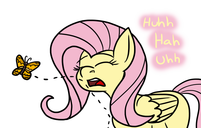 Size: 12000x7648 | Tagged: safe, artist:graymist, derpibooru import, fluttershy, butterfly, insect, pony, colored, cute, eyelashes, eyes closed, female, image, innocent, mare, missing cutie mark, nostril flare, nostrils, open mouth, png, pre sneeze, simple background, sneezing, transparent background