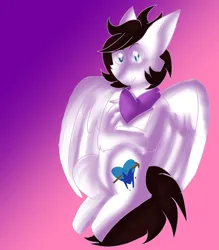 Size: 1920x2194 | Tagged: safe, artist:blxxdingtoy, derpibooru import, oc, oc:markey malarkey, unofficial characters only, pegasus, pony, bandana, crossover, gradient background, image, png, solo, the mark side, wrong cutie mark
