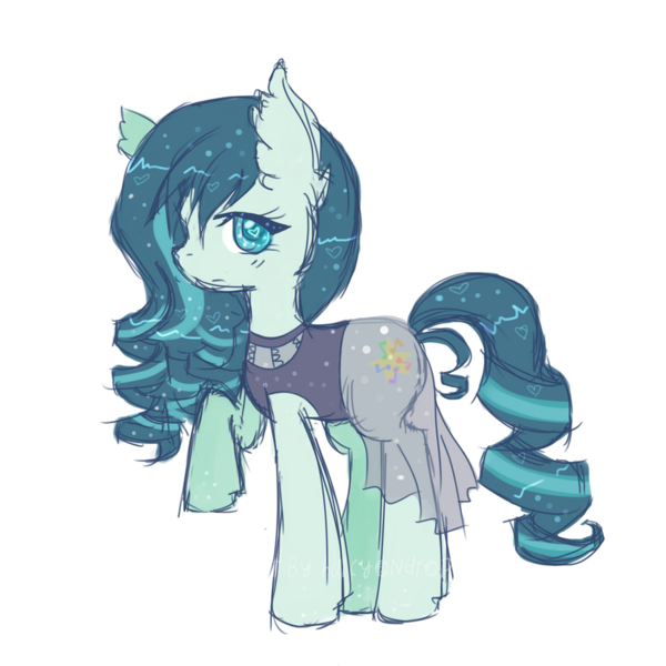 Size: 894x894 | Tagged: safe, artist:halcyondrop, derpibooru import, coloratura, earth pony, pony, clothes, female, full body, image, png, raised hoof, rara, simple background, sketch, solo, standing, transparent background