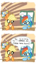 Size: 1977x3465 | Tagged: safe, artist:kenn, derpibooru import, applejack, rainbow dash, pony, appledash, clothes, comic, dress, female, food, funny, image, implied holocaust, jewelry, jpeg, lesbian, ring, sandwich, shipping, wedding dress, wedding ring