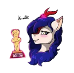 Size: 736x729 | Tagged: safe, artist:monolith_skyline, derpibooru import, oc, oc:ryuko po, unofficial characters only, kirin, image, magic, png, simple background, smiling, transparent background, trophy