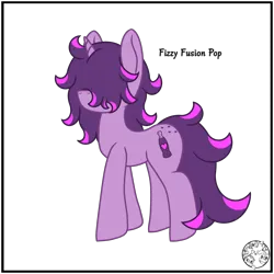 Size: 4000x4000 | Tagged: safe, artist:dice-warwick, derpibooru import, oc, oc:fizzy fusion pop, pony, unicorn, curly hair, female, hair over eyes, highlights, image, long mane, long tail, mare, messy mane, png, solo, tail