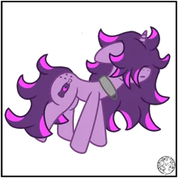 Size: 2000x2000 | Tagged: safe, artist:dice-warwick, derpibooru import, oc, oc:fizzy fusion pop, pony, unicorn, curly hair, female, hair over eyes, highlights, image, long mane, long tail, mare, messy mane, png, slave, slave collar, solo, tail