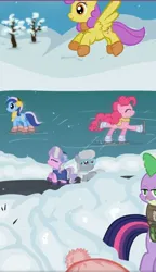 Size: 1080x1874 | Tagged: safe, ponerpics import, ponybooru import, pinkie pie, ice skating, image, jpeg