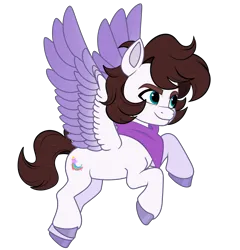 Size: 3842x4000 | Tagged: safe, artist:dancingkinfiend, artist:saverpon3, derpibooru import, oc, oc:markey malarkey, ponified, unofficial characters only, pegasus, pony, g5, bandana, base used, colored wings, crossover, gradient wings, image, male, png, solo, the mark side, wings