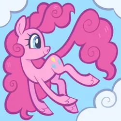 Size: 5000x5000 | Tagged: safe, derpibooru import, pinkie pie, earth pony, pony, cloud, cloudy, floating, image, png