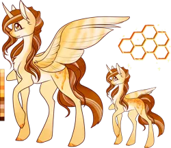 Size: 1280x1106 | Tagged: safe, artist:velnyx, derpibooru import, oc, oc:honey seeker, unofficial characters only, alicorn, pony, female, image, mare, png, reference sheet, simple background, solo, transparent background