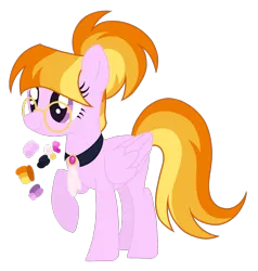 Size: 1543x1623 | Tagged: safe, artist:monochrome-sunsets, derpibooru import, oc, unofficial characters only, pegasus, pony, female, glasses, image, magical lesbian spawn, mare, offspring, parent:spitfire, parent:twilight sparkle, png, simple background, solo, transparent background