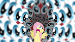 Size: 954x537 | Tagged: safe, derpibooru import, screencap, fluttershy, pegasus, hurricane fluttershy, animated, gif, image, panic, panic attack, panicking, solo, you know for kids