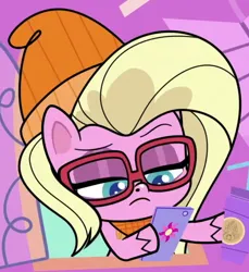 Size: 500x545 | Tagged: safe, derpibooru import, screencap, buttershy, pegasus, pony, cute-pocalypse meow, my little pony: pony life, spoiler:pony life s01e03, cropped, female, image, mare, png, solo