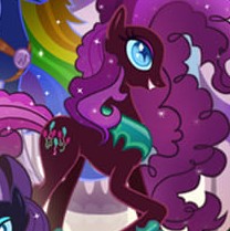 Size: 208x209 | Tagged: safe, derpibooru import, pinkie pie, earth pony, pony, female, gameloft, image, jpeg, mare, my little pony: magic princess, nightmare pinkie, nightmarified, solo