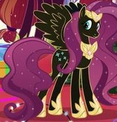 Size: 170x177 | Tagged: safe, derpibooru import, fluttershy, pegasus, pony, female, gameloft, image, jpeg, mare, my little pony: magic princess, nightmare fluttershy, nightmarified