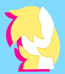 Size: 397x447 | Tagged: safe, artist:aryannespetfemboy, ponerpics import, oc, oc:aryanne, earth pony, pony, aria property cinematic universe, aryan, faceless female, female, head only, image, lineless, nazi, no face, offscreen character, png