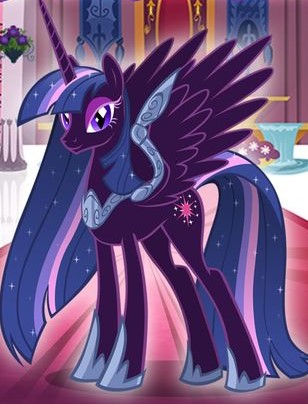 Size: 308x404 | Tagged: safe, derpibooru import, twilight sparkle, twilight sparkle (alicorn), alicorn, pony, cropped, female, gameloft, image, jpeg, mare, my little pony: magic princess, nightmare twilight, nightmarified