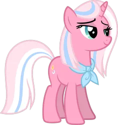 Size: 5938x6296 | Tagged: safe, artist:starryshineviolet, derpibooru import, clear sky, pony, unicorn, common ground, absurd resolution, bedroom eyes, female, image, looking at someone, mare, neckerchief, png, simple background, solo, transparent background, vector