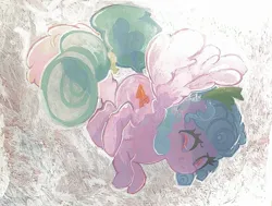 Size: 2093x1580 | Tagged: safe, artist:layれいこ, derpibooru import, cozy glow, pegasus, pony, acrylic painting, female, filly, foal, image, jpeg, solo, traditional art