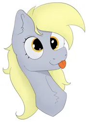 Size: 2685x3654 | Tagged: safe, artist:hlebushek, derpibooru import, derpy hooves, pegasus, pony, :p, bust, cute, derpabetes, female, image, mare, mlem, png, portrait, silly, simple background, solo, tongue out, white background