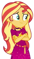 Size: 6334x11094 | Tagged: safe, artist:andoanimalia, derpibooru import, sunset shimmer, equestria girls, equestria girls series, spring breakdown, spoiler:eqg series (season 2), cruise outfit, geode of empathy, image, magical geodes, png, simple background, solo, transparent background, vector