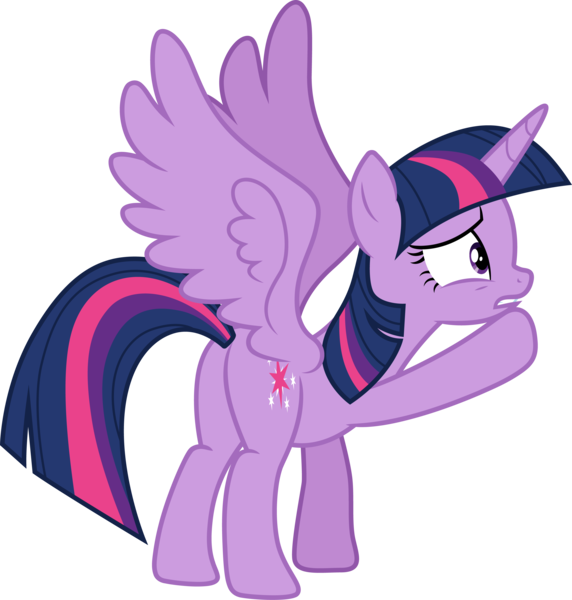 Size: 3000x3145 | Tagged: safe, artist:cloudy glow, derpibooru import, twilight sparkle, twilight sparkle (alicorn), alicorn, horse play, .ai available, butt, image, plot, png, simple background, solo, transparent background, vector