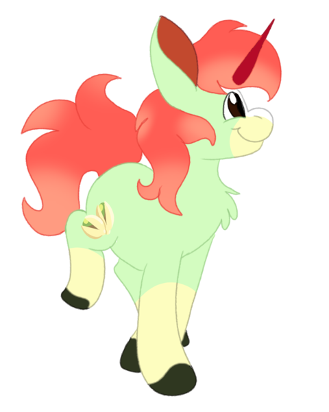 Size: 2000x2500 | Tagged: safe, artist:euspuche, derpibooru import, oc, oc:pistachio, unofficial characters only, donkey, unicorn, image, looking up, male, png, pose, simple background, smiling, transparent background