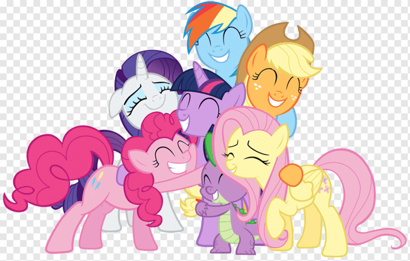 Size: 920x587 | Tagged: safe, derpibooru import, applejack, fluttershy, pinkie pie, rainbow dash, rarity, spike, twilight sparkle, alicorn, dragon, earth pony, pegasus, pony, unicorn, ^^, alpha channel, cute, eyes closed, female, friendship day, group hug, hug, image, male, mane seven, mane six, mare, png, smiling