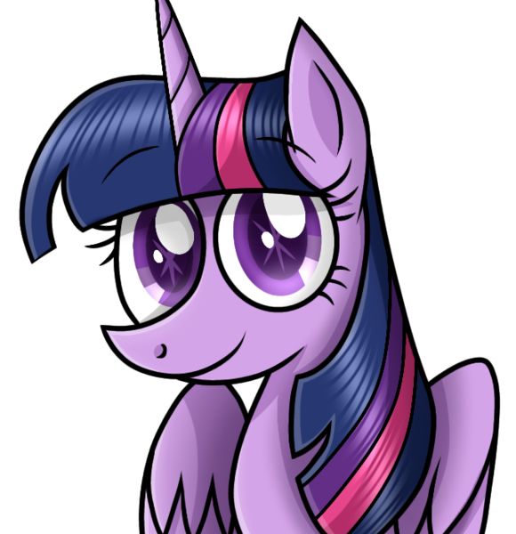 Size: 681x705 | Tagged: safe, artist:siti shafiyyah, artist:tanahgrogot, derpibooru import, twilight sparkle, twilight sparkle (alicorn), alicorn, pony, cute, female, ibispaint x, image, looking at you, mare, png, show accurate, simple background, smiling, smiling at you, solo, starry eyes, transparent background, twiabetes, wingding eyes