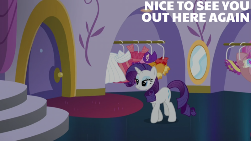 Size: 2000x1125 | Tagged: safe, derpibooru import, edit, edited screencap, editor:quoterific, screencap, rarity, canterlot boutique, image, png, solo