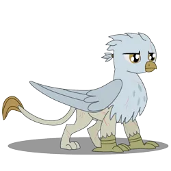 Size: 1000x1000 | Tagged: safe, artist:warren peace, derpibooru import, oc, oc:geralt, unofficial characters only, gryphon, fallout equestria, ashes town, image, male, mercenary, nudity, png, scar, shadow, sheath, simple background, solo, talon merc, transparent background