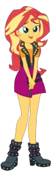 Size: 1398x4502 | Tagged: safe, alternate version, artist:gmaplay, derpibooru import, sunset shimmer, equestria girls, equestria girls series, holidays unwrapped, spoiler:eqg series (season 2), adorasexy, bedroom eyes, cute, image, o come all ye squashful, png, sexy, shimmerbetes, simple background, solo, transparent background