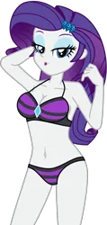 Size: 3351x7030 | Tagged: safe, artist:emeraldblast63, derpibooru import, rarity, equestria girls, bikini, breasts, busty rarity, clothes, female, image, png, simple background, solo, striped swimsuit, stupid sexy rarity, swimsuit, transparent background
