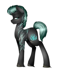 Size: 1024x1132 | Tagged: safe, artist:oniiponii, derpibooru import, oc, unofficial characters only, pony, unicorn, eye scar, facial scar, horn, image, male, png, scar, simple background, solo, stallion, tattoo, transparent background, unicorn oc