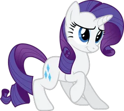 Size: 2000x1802 | Tagged: safe, artist:shutterflyyay, derpibooru import, rarity, pony, unicorn, .svg available, female, image, mare, png, raised hoof, simple background, solo, transparent background, vector