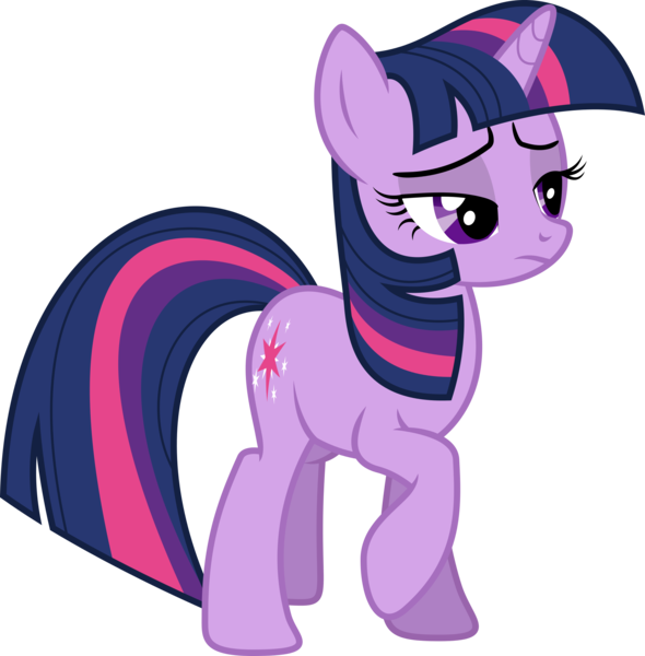 Size: 2017x2050 | Tagged: safe, alternate version, artist:shutterflyyay, derpibooru import, twilight sparkle, pony, unicorn, female, image, lidded eyes, mare, png, simple background, skeptical, solo, transparent background, unicorn twilight, vector