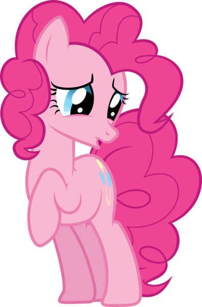 Size: 2000x3029 | Tagged: safe, artist:shutterflyyay, derpibooru import, pinkie pie, earth pony, pony, .svg available, eww, female, image, mare, png, raised hoof, solo, turned head, vector