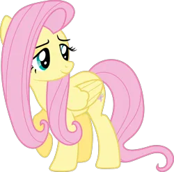 Size: 1978x1964 | Tagged: safe, artist:shutterflyyay, derpibooru import, fluttershy, pegasus, pony, female, image, mare, png, raised hoof, simple background, solo, transparent background, turned head, vector