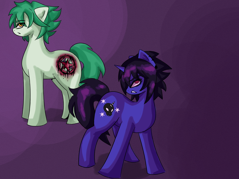 Size: 4000x3000 | Tagged: semi-grimdark, artist:sleepymist, derpibooru import, oc, oc:mist avalon, unofficial characters only, earth pony, unicorn, cutie mark, image, png