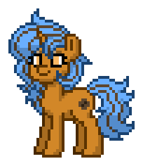 Size: 204x236 | Tagged: safe, derpibooru import, oc, oc:krispy cookie, unofficial characters only, pony, unicorn, pony town, female, horn, image, photo, png, smiling, solo, unicorn oc