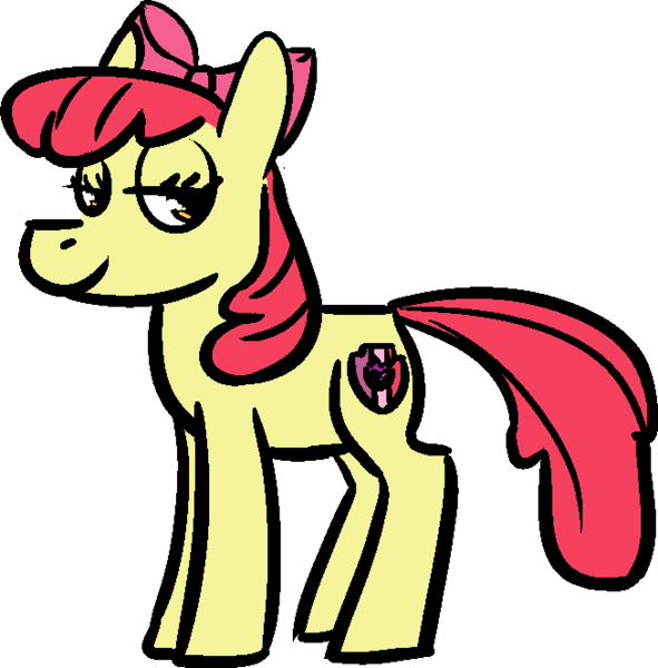 Size: 654x664 | Tagged: safe, artist:tempusfidgets, derpibooru import, apple bloom, earth pony, pony, female, filly, foal, image, looking at you, png, simple background, smiling, solo, transparent background