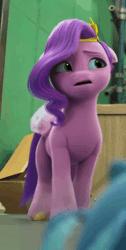 Size: 546x1080 | Tagged: safe, derpibooru import, pipp petals, pegasus, pony, g5, my little pony: make your mark, spoiler:g5, spoiler:my little pony: make your mark, spoiler:my little pony: make your mark chapter 4, spoiler:mymc04e02, animated, female, gif, image, mare, my little pony: make your mark chapter 4, pipp petals is best facemaker, pipp petals is not amused, top remodel, unamused
