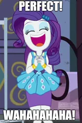 Size: 500x750 | Tagged: safe, derpibooru import, edit, edited screencap, screencap, coloratura, rarity, human, equestria girls, equestria girls series, street chic, spoiler:eqg series (season 2), bracelet, caption, clothes, cropped, cute, dress, evil laugh, eyes closed, eyeshadow, female, geode of shielding, happy, image, jewelry, jpeg, laughing, magical geodes, makeup, open mouth, pencil skirt, perfect, rarabetes, rarara, rarity peplum dress, skirt, sleeveless, sleeveless dress, solo, text