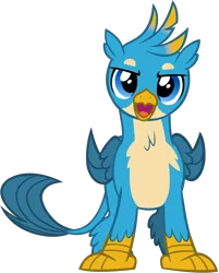 Size: 4584x5697 | Tagged: safe, derpibooru import, gallus, gryphon, beak, full body, image, looking at you, male, open beak, open mouth, png, solo, vector